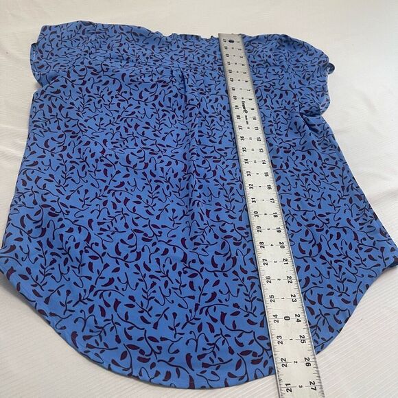 NWT 41 Hawthorn Tiffany Blue Top Blouse Tulip Sleeve Size Medium New - Picture 5 of 5